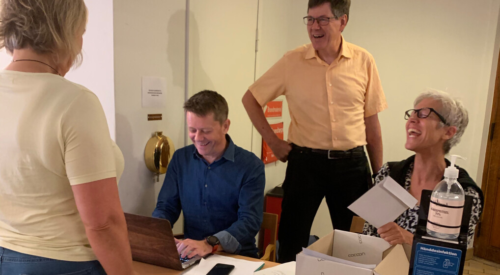 stemingsbillede fra menighedsrådsvalg i Hyltebjerg