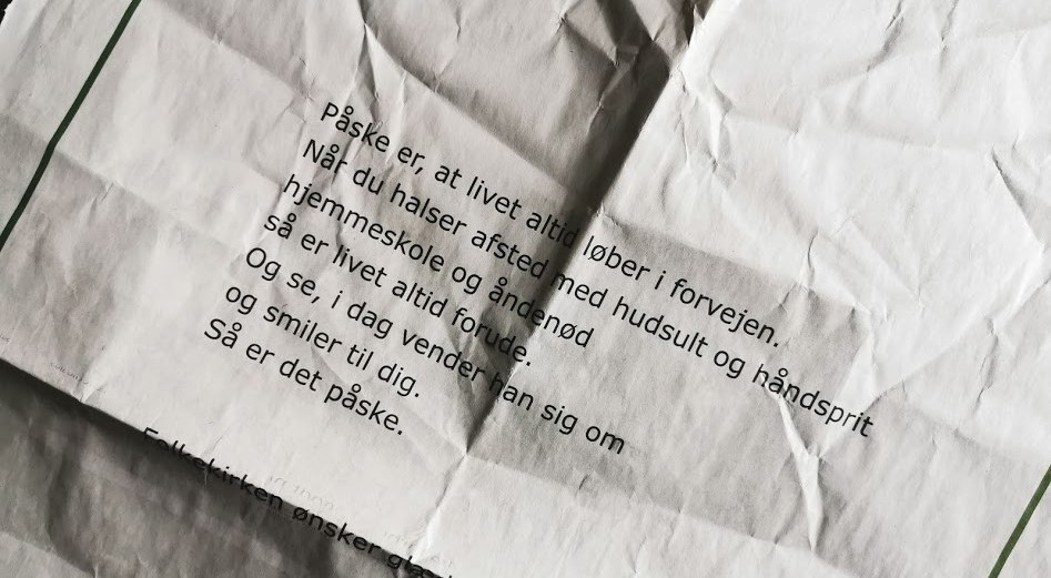 påskeannonce fra folkekirken