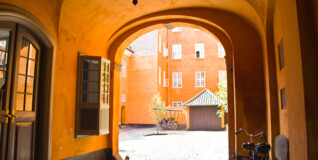 bispegården set fra porten mod nørregade